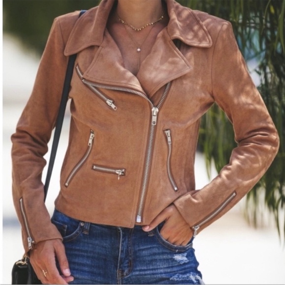 VICI Market Jacket in Camel Faux Suede - Picture 9 of 9